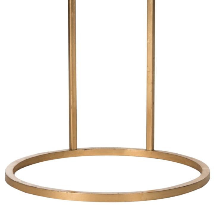 Gold Metal Round Lucile C-Table
