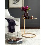 Gold Metal Round Lucile C-Table