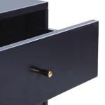 Navy Blue Wood 2-Drawer Katie End Table