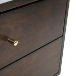Walnut Wood 2-Drawer Katie End Table