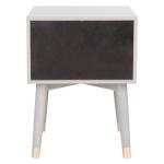 Gray Wood 2-Drawer Katie End Table