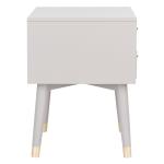 Gray Wood 2-Drawer Katie End Table