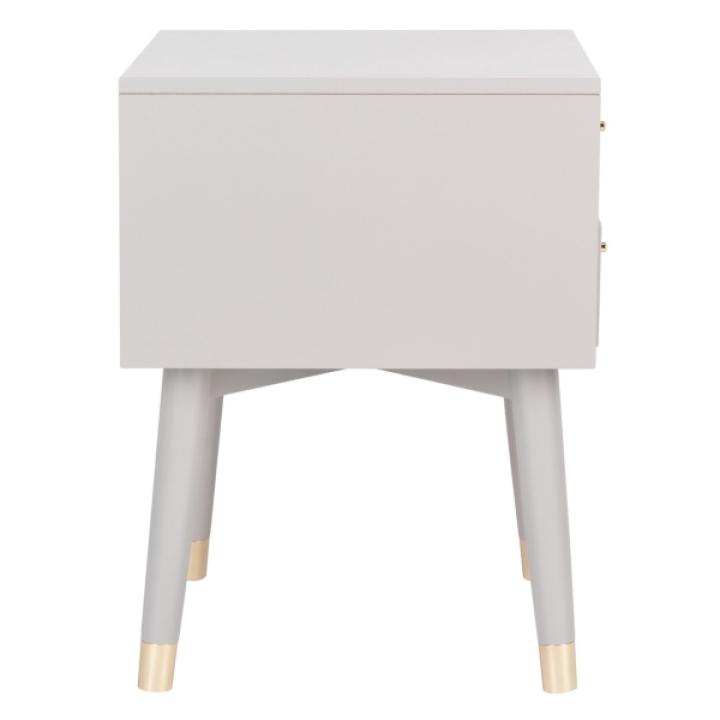 Gray Wood 2-Drawer Katie End Table