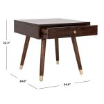 Brown Modern Levi End Table