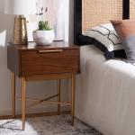 Brown Wood Angie Modern Accent Table