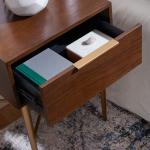 Brown Wood Angie Modern Accent Table