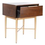 Brown Wood Angie Modern Accent Table