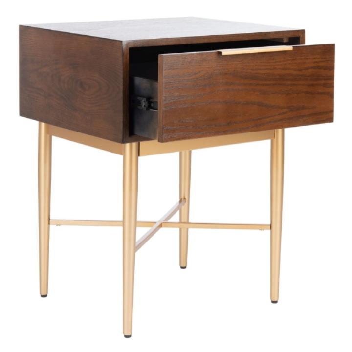 Brown Wood Angie Modern Accent Table