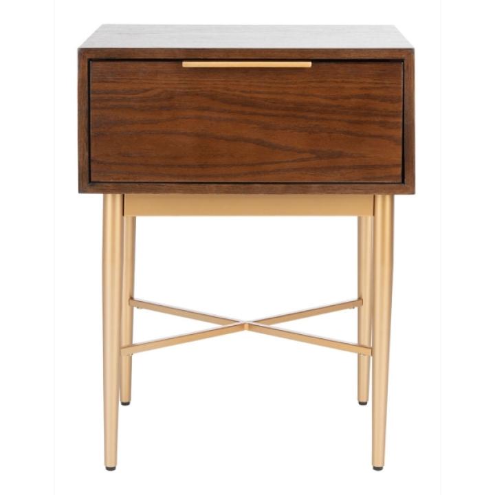 Brown Wood Angie Modern Accent Table