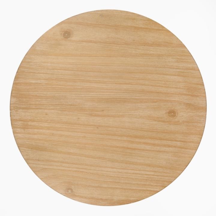 Isabella Natural Wood Round End Table