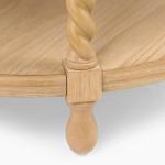 Isabella Natural Wood Round Coffee Table