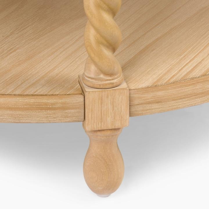 Isabella Natural Wood Round Coffee Table