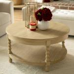 Isabella Natural Wood Round Coffee Table
