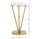 Marble & Gold Leilah Accent Table
