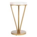 Marble & Gold Leilah Accent Table