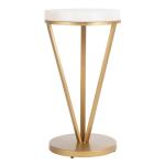 Marble & Gold Leilah Accent Table