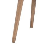 Light Brown Wood Round Scandinavian End Table