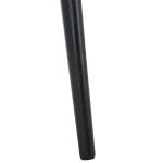 Black Wood Round Scandinavian End Table