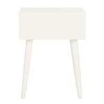 White Wood Lyla Scandinavian End Table