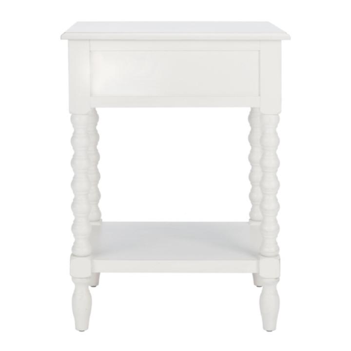 White Wood Phoebe End Table