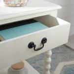 White Wood Phoebe End Table