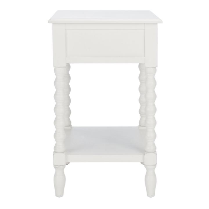 White Wood Phoebe End Table