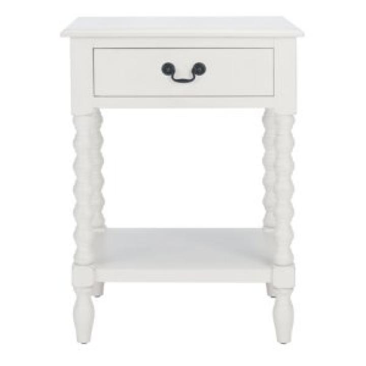 White Wood Phoebe End Table