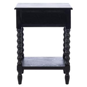 Black Wood Phoebe End Table