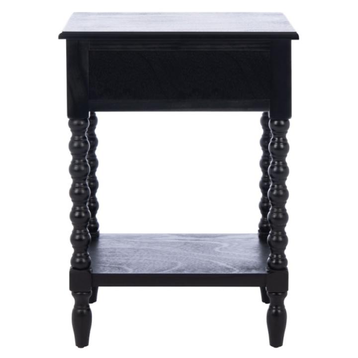 Black Wood Phoebe End Table