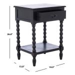 Black Wood Phoebe End Table