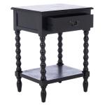 Black Wood Phoebe End Table