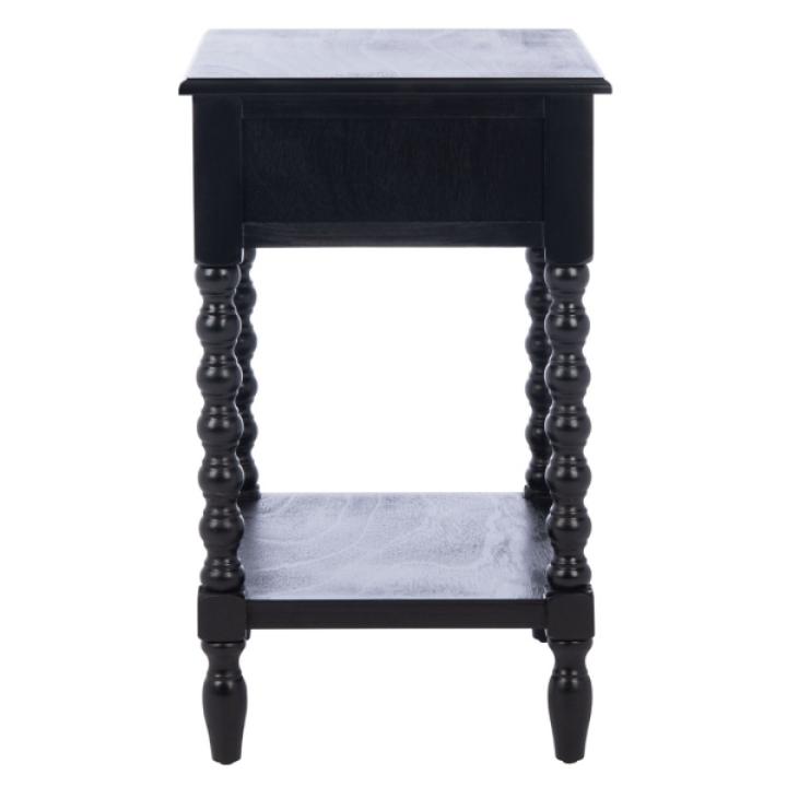 Black Wood Phoebe End Table