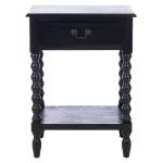Black Wood Phoebe End Table