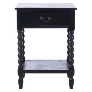 Black Wood Phoebe End Table