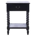 Black Wood Phoebe End Table