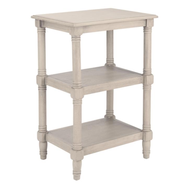 Gray 3-Tier Lida Traditional Accent Table