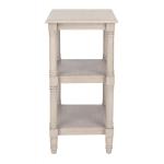 Gray 3-Tier Lida Traditional Accent Table