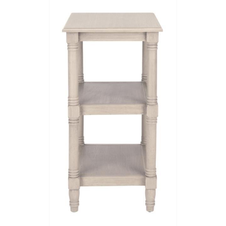 Gray 3-Tier Lida Traditional Accent Table