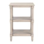 Gray 3-Tier Lida Traditional Accent Table