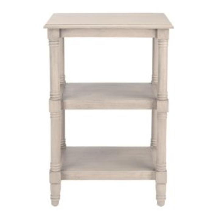 Gray 3-Tier Lida Traditional Accent Table