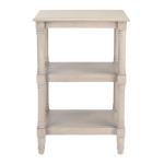 Gray 3-Tier Lida Traditional Accent Table