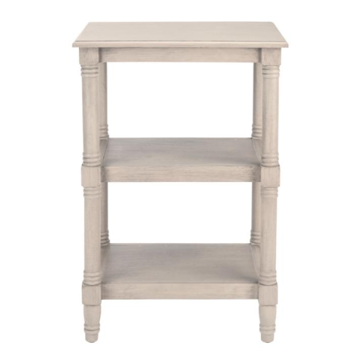 Gray 3-Tier Lida Traditional Accent Table
