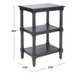Lida Black Traditional Accent Table