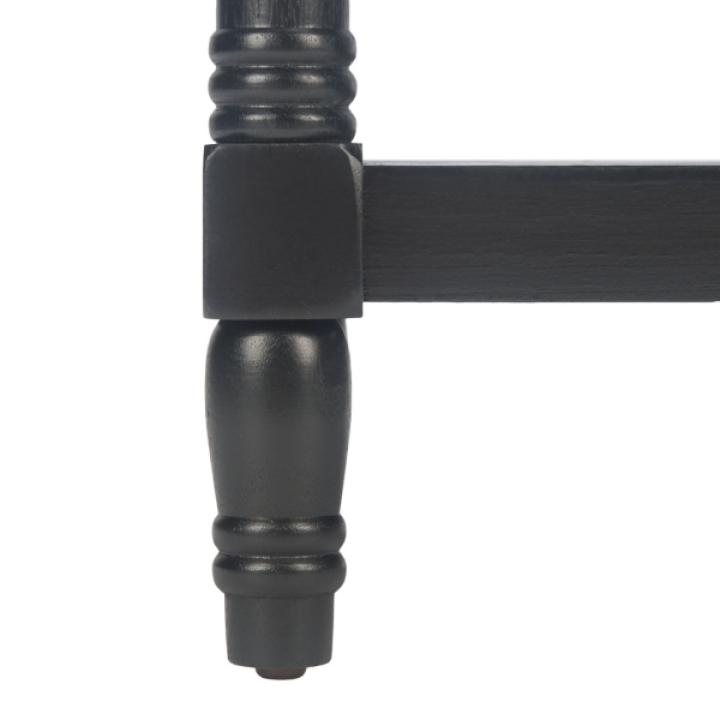 Lida Black Traditional Accent Table