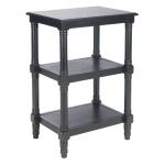 Lida Black Traditional Accent Table