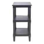 Lida Black Traditional Accent Table