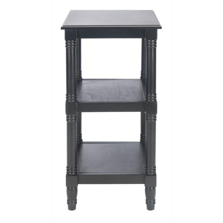 Lida Black Traditional Accent Table