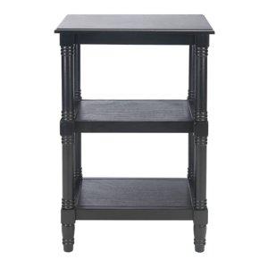 Lida Black Traditional Accent Table