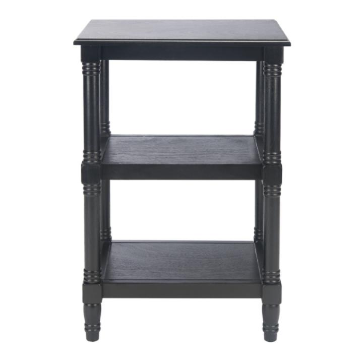 Lida Black Traditional Accent Table