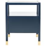 Navy 2-Drawer Lina Modern Accent Table